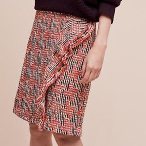 🎉SALE🎉 Anthropologie Tweed Fringe Skirt